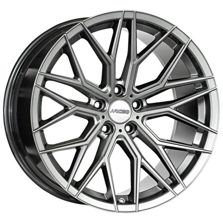 ARC-G6941-35 9.0x21" -5x112 ET35 66.6 Silver Diamond VALENCIA Jant (4 Adet)