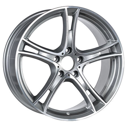 EMR-19247-02 9.0x19" -5x112 ET40 66.6 Silver  Diamond Jant (4 Adet)
