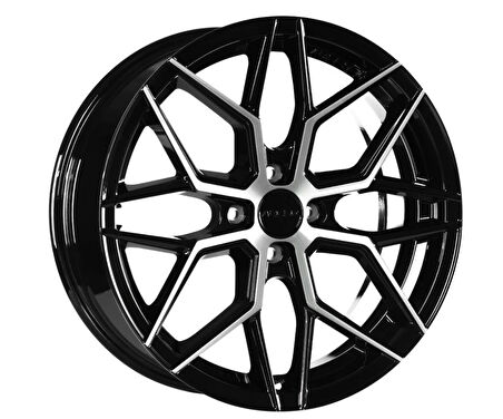 ARC-M02-23 7.0x17" -4x108 ET35 63.4 Black Diamond Jant (4 Adet)