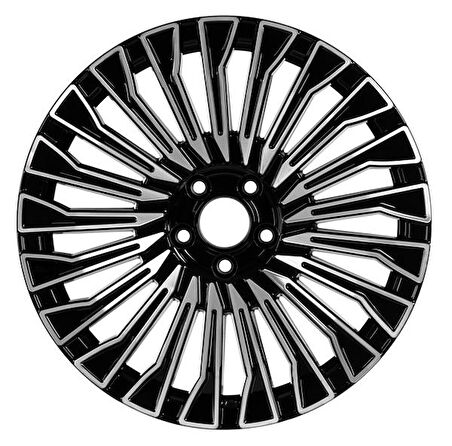 EMR-S1021-01 9.5x19" -5x112 ET48 66.6 Deep Black Diamond Gloss Jant (4 Adet)