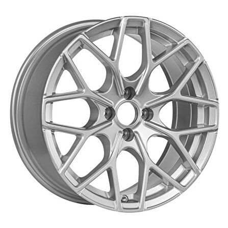 EMR-S1038-18 7.5x17" -4x108 ET35 63.4 Silver Diamond Jant (4 Adet)