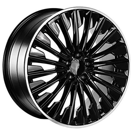 EMR-A1142-06 9.5x20" -5x112 ET48 66.6 Black Lip Polished Jant (4 Adet)
