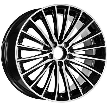 EMR-W7935-02 9.5x19" -5x112 ET48 66.6 Deep Black Diamond Gloss Jant (4 Adet)