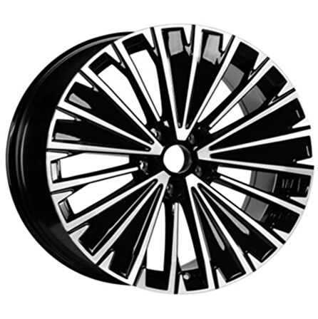 EMR-S1025-01 8.5x18" -5x112 ET35 66.45 Deep Black Diamond Gloss Jant (4 Adet)