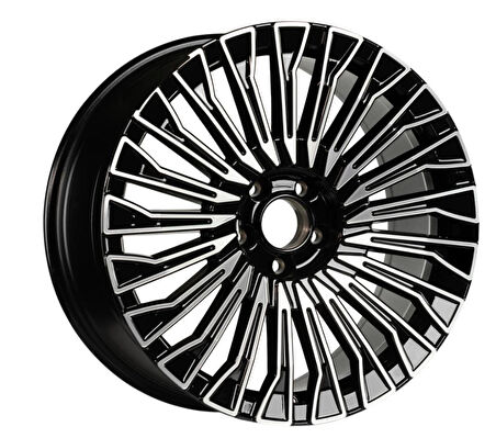 EMR-S1022-01 8.0x18" -5x112 ET38 66.6 Deep Black Diamond Gloss Jant (4 Adet)