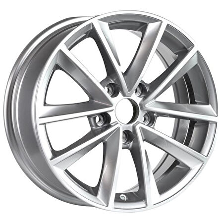 EMR-S1009-02 7.0x16" -5x114.3 ET35 66.1 Silver Gloss Jant (4 Adet)
