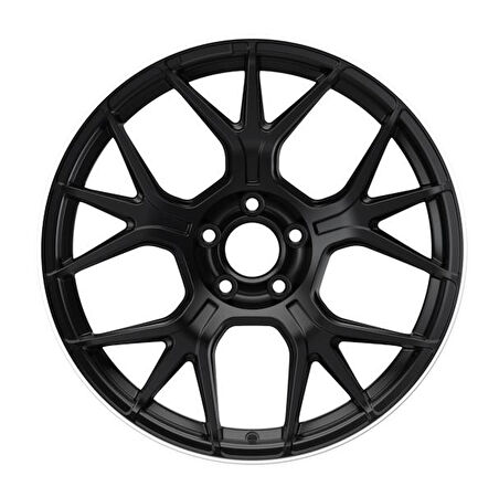 EMR-S1046-13 8.5x19" -5x112 ET42 66.6 Mat Black Lip Diamond Jant (4 Adet)