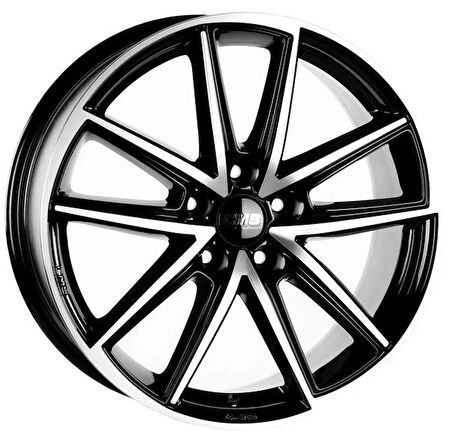 CMS-1186-12 6.0x15" -5x114.3 ET50 67.2 Complete Black Gloss Jant (4 Adet)