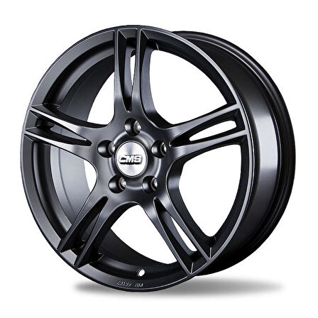 CMS-352-12 7.0x16" -5x108 ET45 57.1 Complete Matt Black Jant (4 Adet)