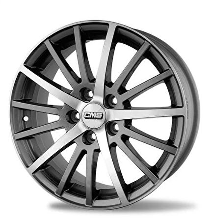 CMS-466-14 6.5x16" -5x112 ET35 67.2 Racing Silver Jant (4 Adet)