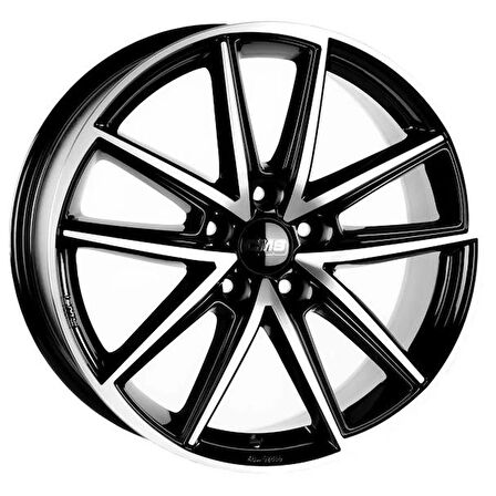 CMS-1186-13 6.5x16" 5x112 ET42 57.1 Complete Black Gloss Jant (4 Adet)