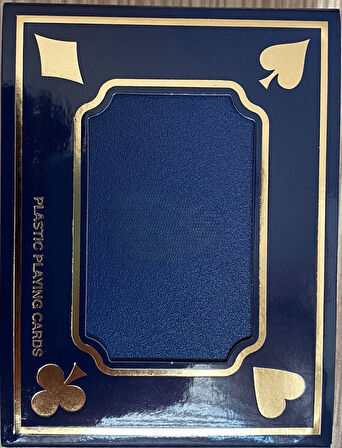 Plastik Oyun Kağıdı Çift Deste Kendi Özel Kutusunda Uzun Ömürlü İskambil Kağıdı