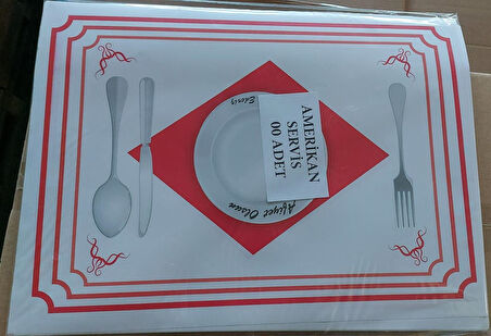 500 Adet Amerikan Servis Kağıdı Sunum Servis Kağıdı Büyük Boy 30x40 cm