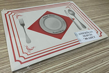 500 Adet Amerikan Servis Kağıdı Sunum Servis Kağıdı Büyük Boy 30x40 cm