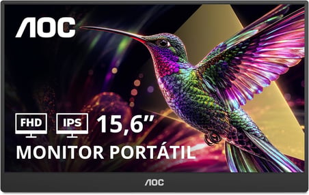 AOC 15.6" 16T20E2 60HZ 4ms IPS Usb-C Full HD Taşınabilir Monitör