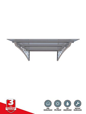 Metal Taşıyıcılı Pratik Sundurma Çakıltaşı Serisi 140X80 cm