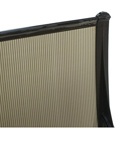 Kapı Üstü Pratik Sundurma 360 X 80 cm Siyah - Bronz