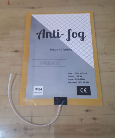 Ayna Buğu Önleyici Rezistans 110 V - 220 V AC Oval 30x30 cm
