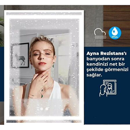 Ayna Buğu Önleyici Rezistans 110 V - 220 V AC  Kare 40x40 cm