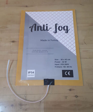Ayna Buğu Önleyici Rezistans 110 V - 220 V AC  Kare 40x40 cm