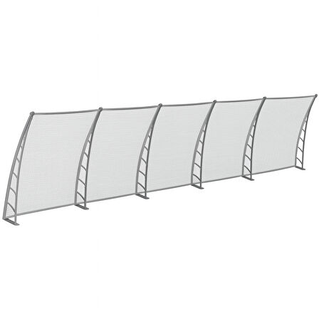 COSMOS Kapı Pencere Üstü Pratik Sundurma 105X600 - Şeffaf