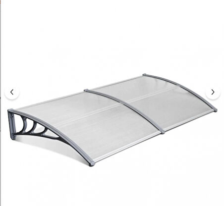 Kapı Pencere Üstü Pratik Sundurma 200 X 80 Şeffaf