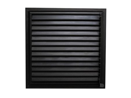 Siyah Alüminyum 35x35 cm Menfez Banyo Havalandırma Menfezi