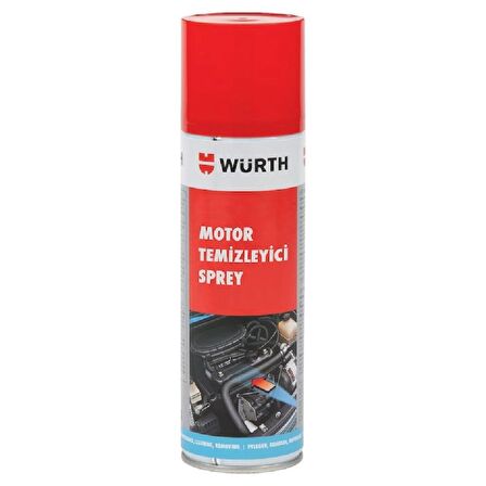 Würth Motor Temizleyici Sprey 500 ml + Güderi Bez Mavi 130 gr