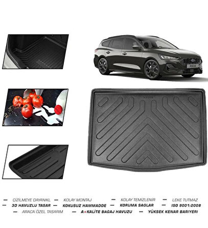 Ford Focus STW Alt Kısım 2019 Model Bagaj Havuzu