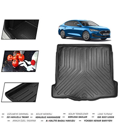 Ford Focus Sedan İnce Stepne 2019 Model Bagaj Havuzu