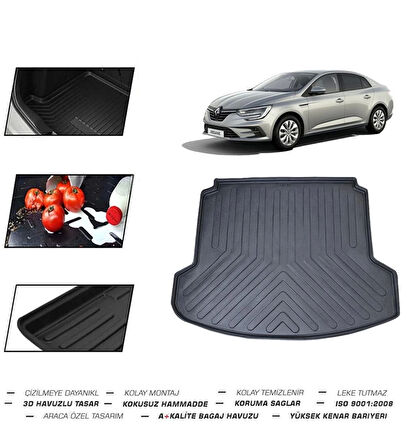 Renault Megane 4 Sedan Çift Kulaklı 2023 Model Bagaj Havuzu