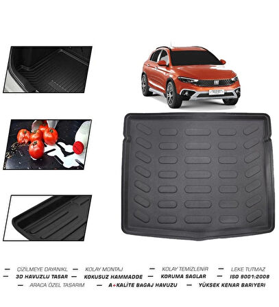 Fiat Egea Cross Stepneli 2020 Model Bagaj Havuzu