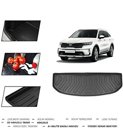 Kia Sorento 7 Koltuklu Benzin 2022 Model Bagaj Havuzu