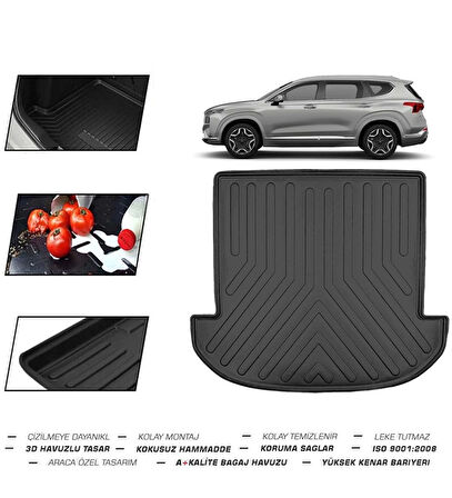 Hyundai Santa Fe Hibrit 5 Koltuklu 2024 Model Bagaj Havuzu
