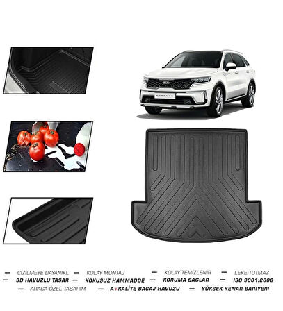 Kia Sorento 5 Koltuklu Hybrit 2022 Model Bagaj Havuzu