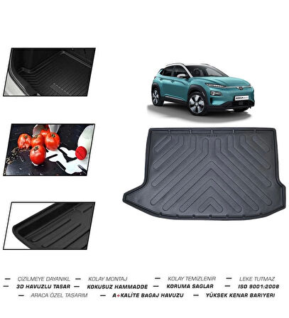 Hyundai Kona (Tek Cepli) Elektrikli 2022 Model Bagaj Havuzu