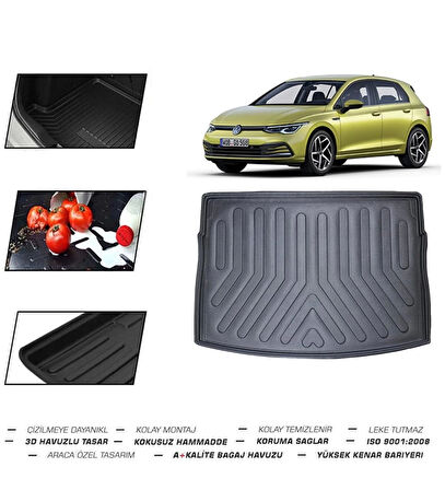 Volkswagen Golf 8 Üst Bagaj 2022 Model Bagaj Havuzu