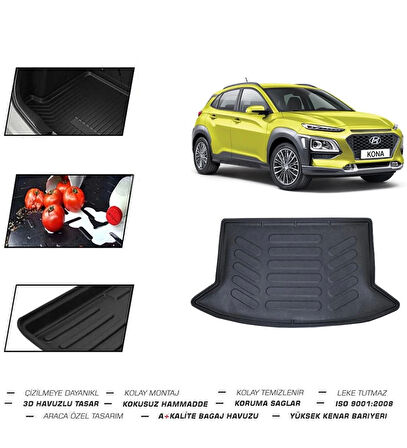 Hyundai Kona (Çift Cepli) 2017 Model Bagaj Havuzu