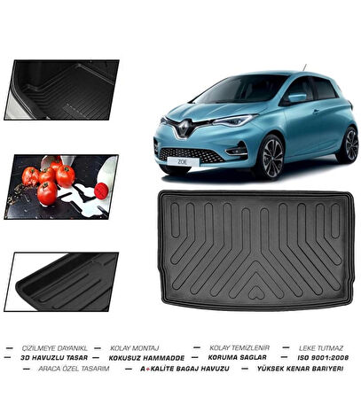 Renault Zoe (Elektrikli) 2017 Model Bagaj Havuzu