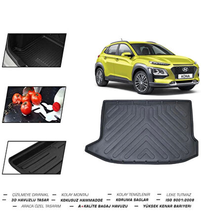 Hyundai Kona (Tek Cepli) 2024 Model Bagaj Havuzu