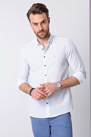 Pierre Cardin  Mavi Slim Fit Gömlek