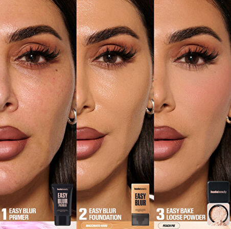 Huda Beauty Baby Bake Mini Easy Bake Loose Powder - Mini Easy Bake Sabitleyici Toz Pudra Peach Pie
