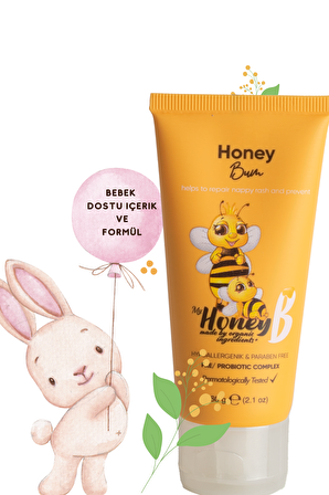 Honey Bum Doğal Pişik Önleyici Krem