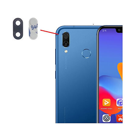 Honor PLAY Arka Kamera Camı Lens Yapışkanlı