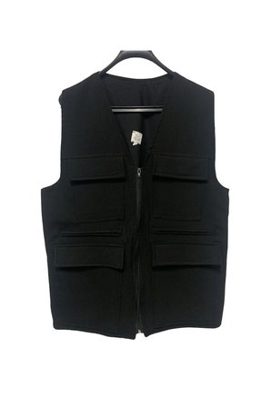 BAW COMPANY Erkek Siyah XL 7 Cepli Outdoor Yelek %100 Pamuk Ribstop Kumaş