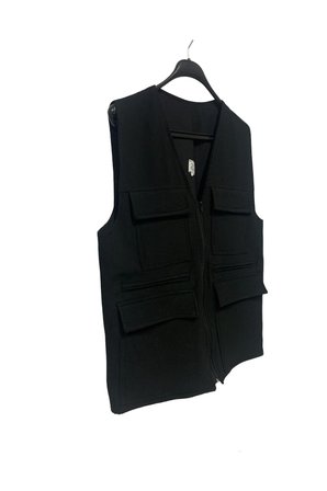 BAW COMPANY Erkek Siyah XL 7 Cepli Outdoor Yelek %100 Pamuk Ribstop Kumaş