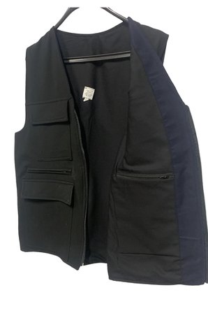 BAW COMPANY Erkek Siyah XL 7 Cepli Outdoor Yelek %100 Pamuk Ribstop Kumaş