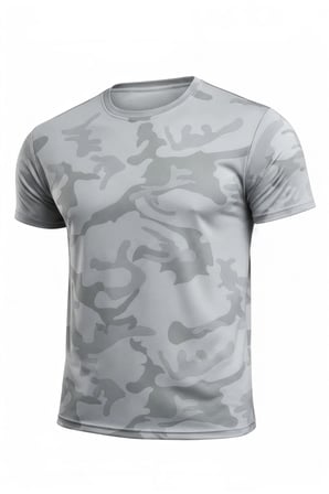 3'lü Erkek Nem Emici Hızlı Kuruma Atletik Teknik Kamuflaj Desenli Spor T-shirt Siyah-Gri-Haki