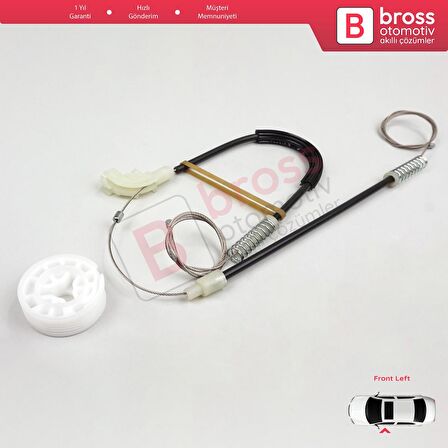 Volvo S40 V40 MK1 644 645 1995-2004 4/5-Kapı 30623448 İçin Elektrikli Ön Sol Cam Kriko Tamir Seti