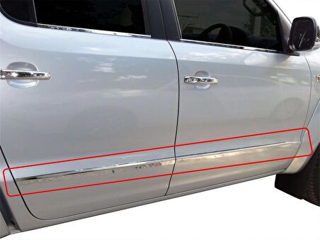 VW Amarok Yan Kapı Çıtası 4 Prç Krom 2010-2016